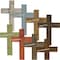 Ekena Millwork 12"W x 16"H x 1 1/2"D Vintage Farmhouse Cross, Barnwood Decor Collection, Pebble Grey DECR012X016X1500CRSPG - alternate 3